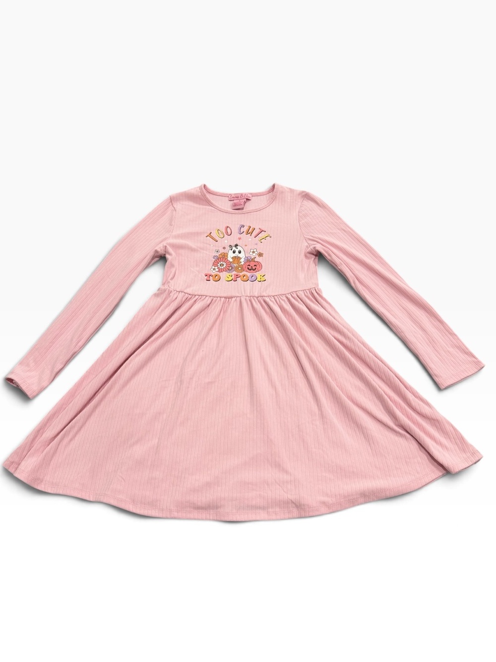 Girls "Too Cute To Spook" Halloween Dress